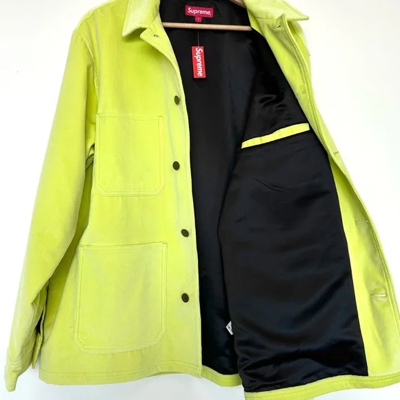 Supreme Velvet Chore Coat Bright Green